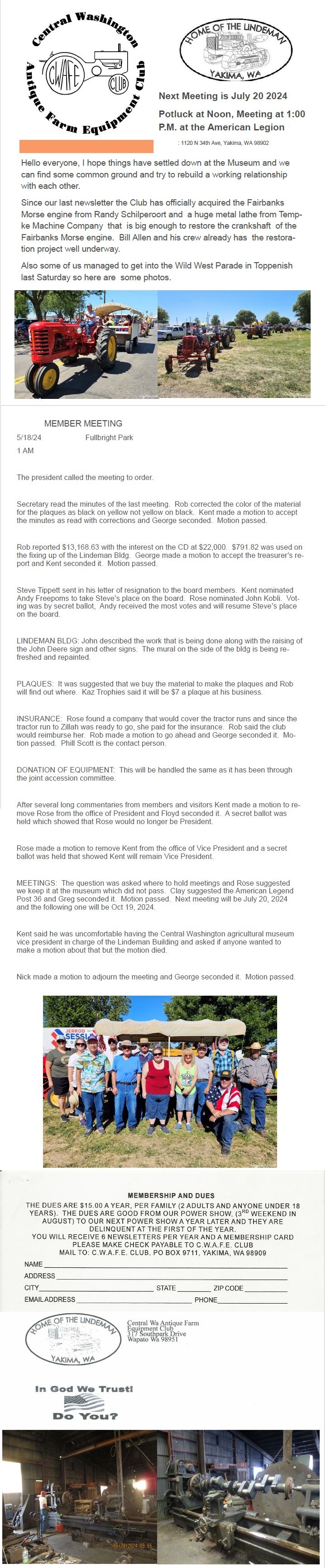 CWAFEC July 2024 Newsletter