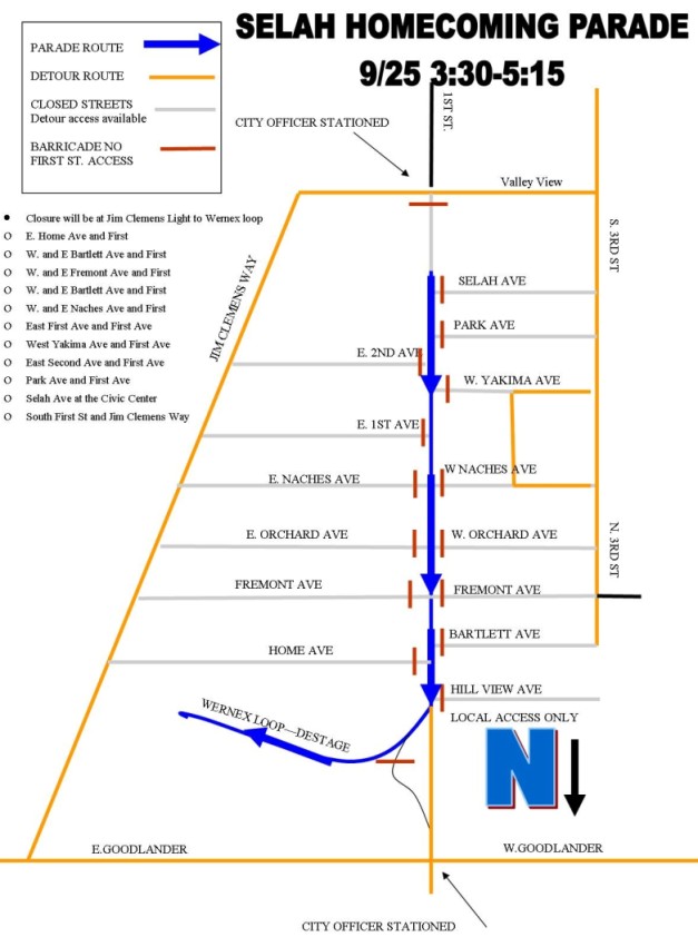 Fall Festival Viking Pride Parade Map