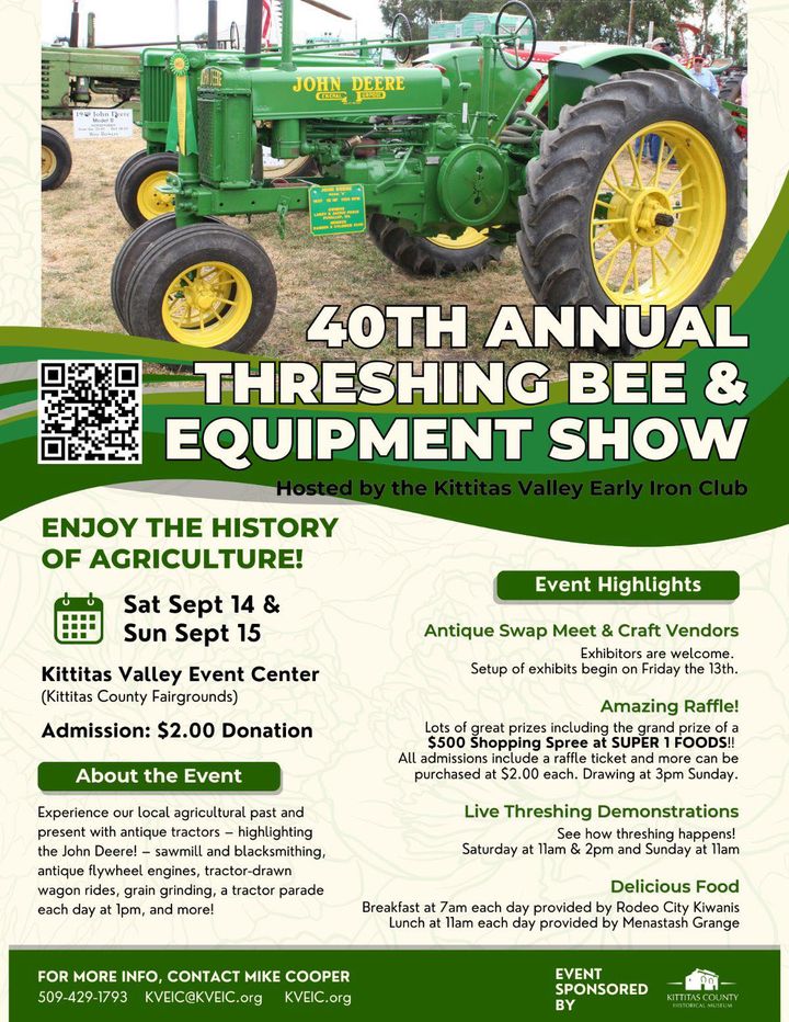 Kittitas Valley Early Iron Club 40th Annual Threshing Bee