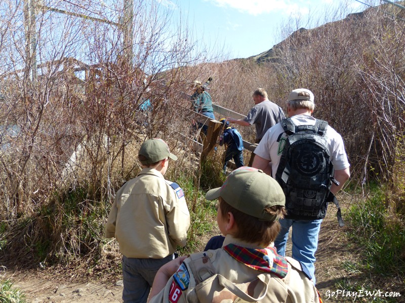 Selah Cub Scout Pack 276 Umtanum Creek hike