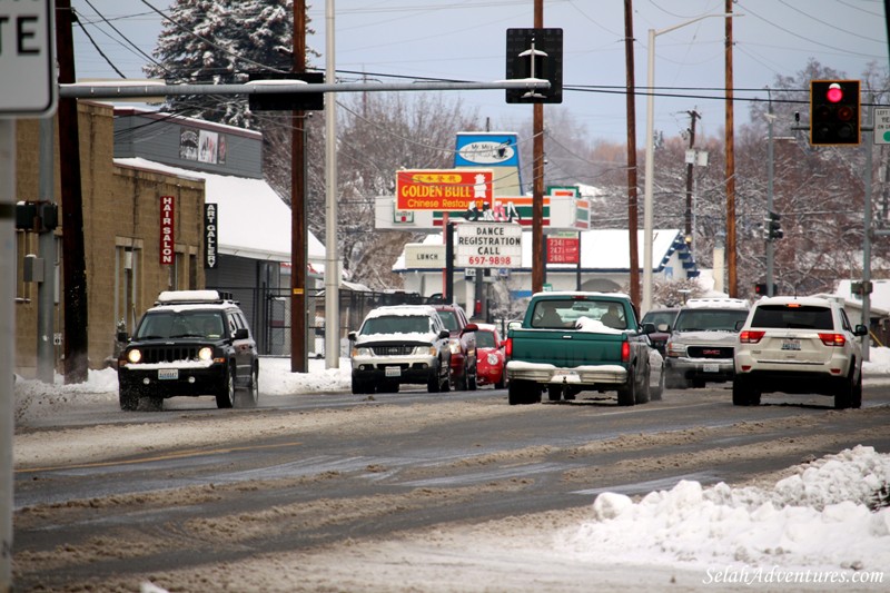 Downtown Selah Snow