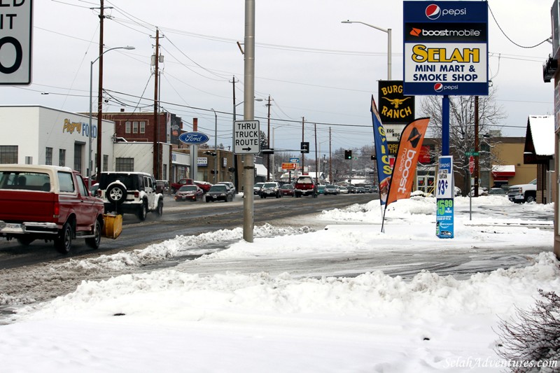 Downtown Selah Snow