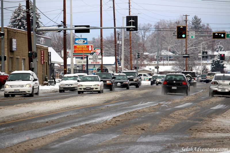 Downtown Selah Snow