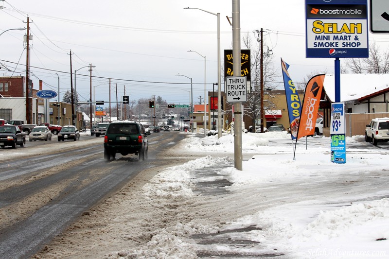 Downtown Selah Snow