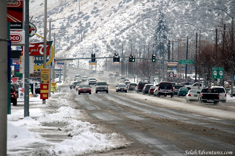 Downtown Selah Snow