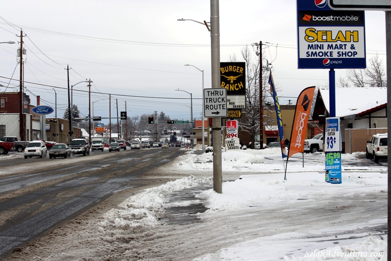 Downtown Selah Snow