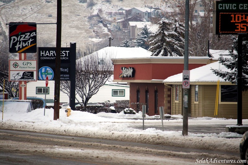 Downtown Selah Snow