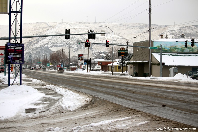 Downtown Selah Snow