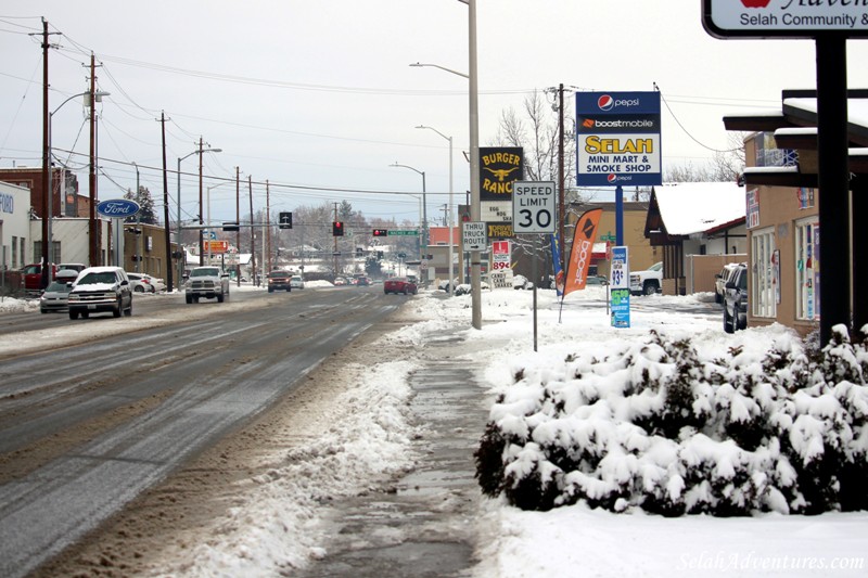 Downtown Selah Snow