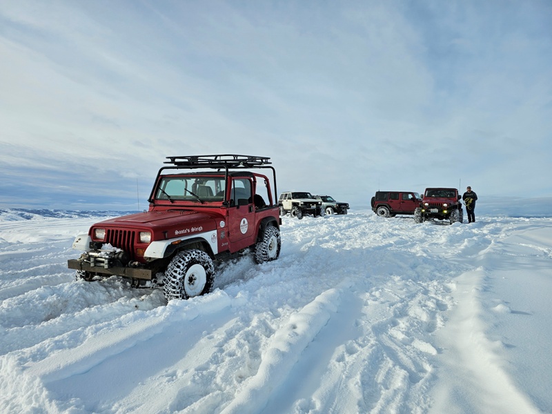 snow wheeling