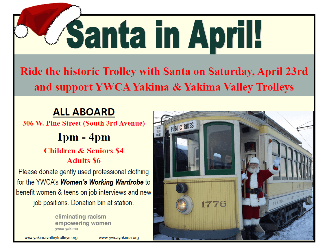 Upcoming: Santa in April, Trolley Rides! | Graham Family Farm NW