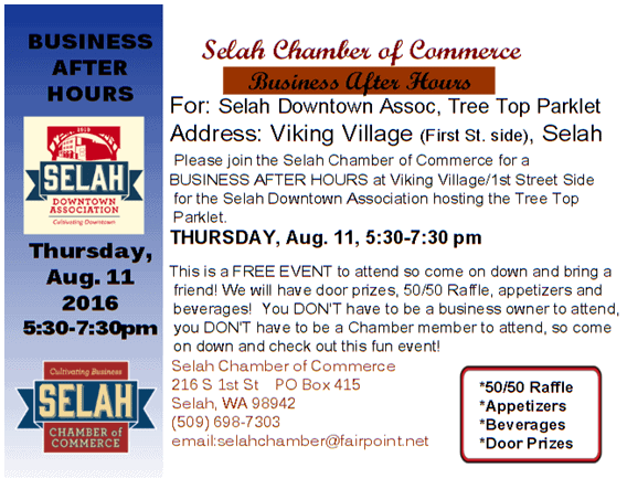 Selah Chamber of Commerce Business After Hours