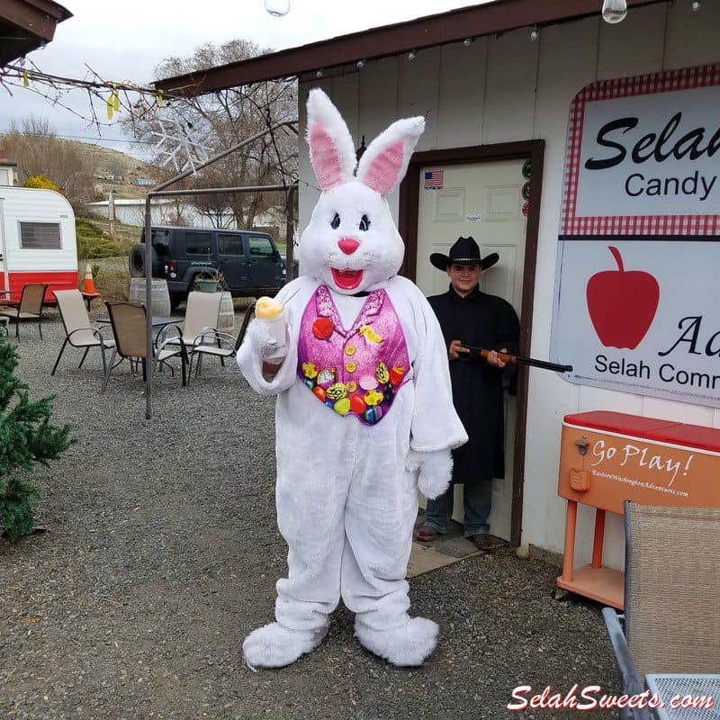 Easter Bunny likes Cactus Juice Shaved Ice