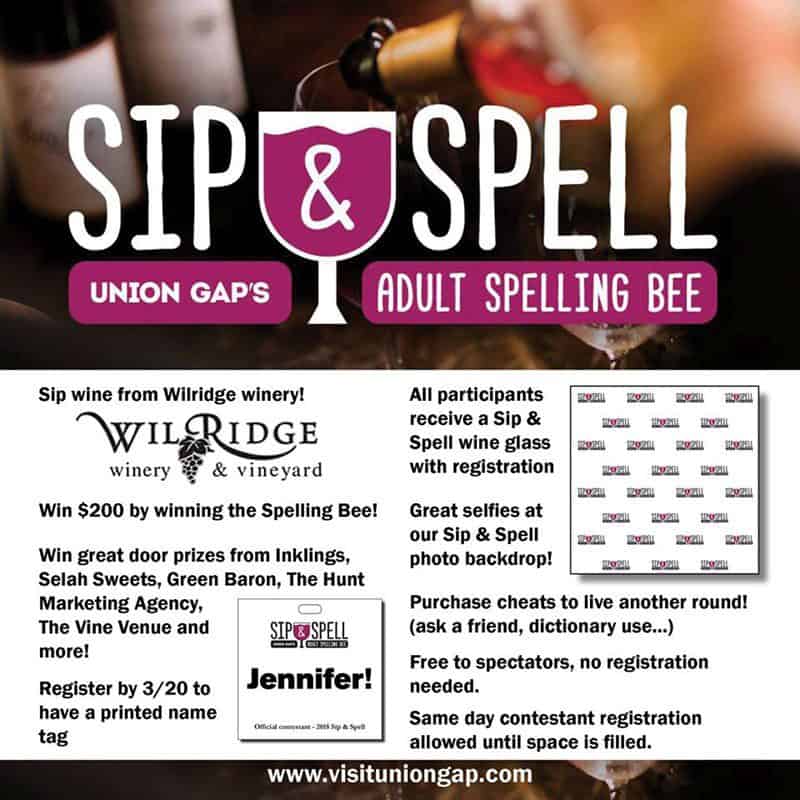 Sip & Spell - Union Gap's Adult Spelling Bee!
